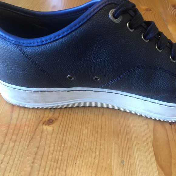 Lanvin leather low top sneakers - Picture 2 of 7